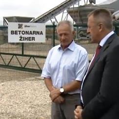 Minister za gospodarski razvoj in tehnologijo obiskal novo betonarno Žiher!