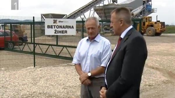 Minister za gospodarski razvoj in tehnologijo obiskal novo betonarno Žiher!