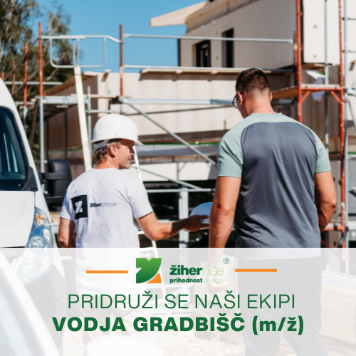 Zaposlujemo: VODJA GRADBIŠČ (m/ž)